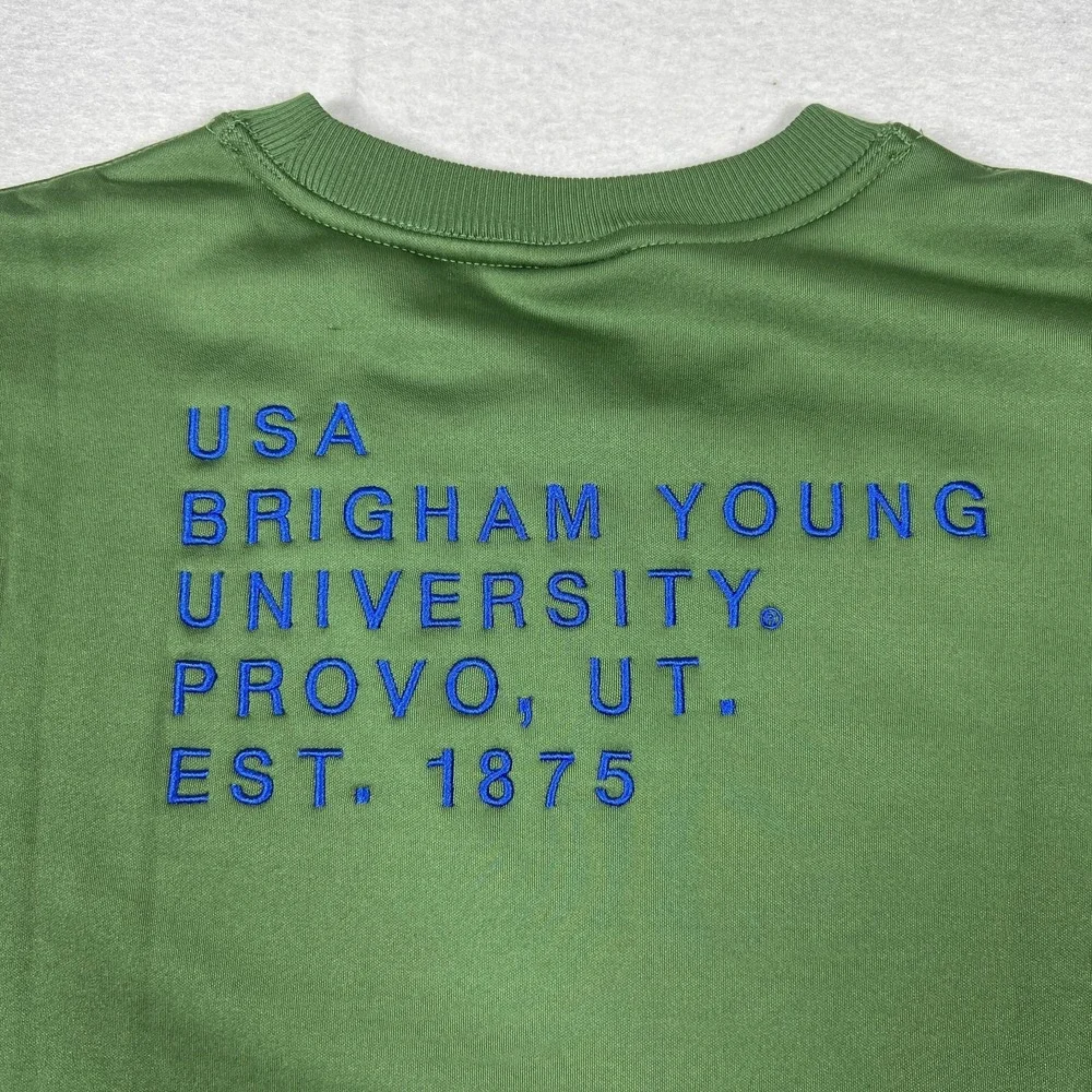 Nike BYU Cougars‎ Therma Fit Crewneck Womens S Oversized Green Team Issued